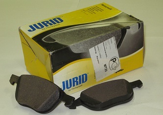 Третье место - тормозные колодки Jurid для Ford Focus 2