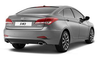 Вид сзади на новую модель - седан Hyundai i40 Вид сзади на новую модель - седан Hyundai i40