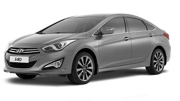 Вид спереди на новую модель - седан Hyundai i40 Вид спереди на новую модель - седан Hyundai i40